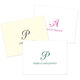 Classic Script Initial Folded Note Cards - Raised Ink Image 3 of 4